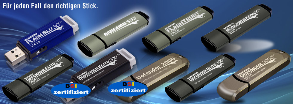 Hochqualitative USB-Sticks bis 256GB, mit Schreibschutz und Seriennummer