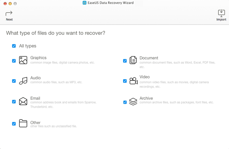 EaseUS Data Recovery Wizard for Mac Free 11.0