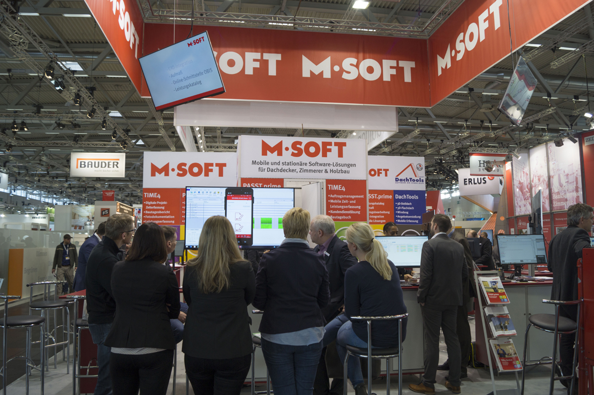 M-SOFT präsentiert Produkthighlights auf der DACH+HOLZ