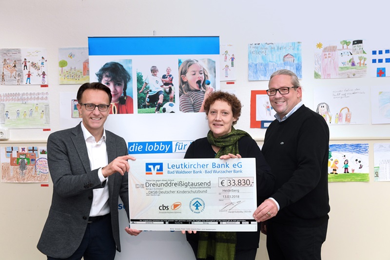 cbs spendet 34.000 Euro für den Deutschen Kinderschutzbund