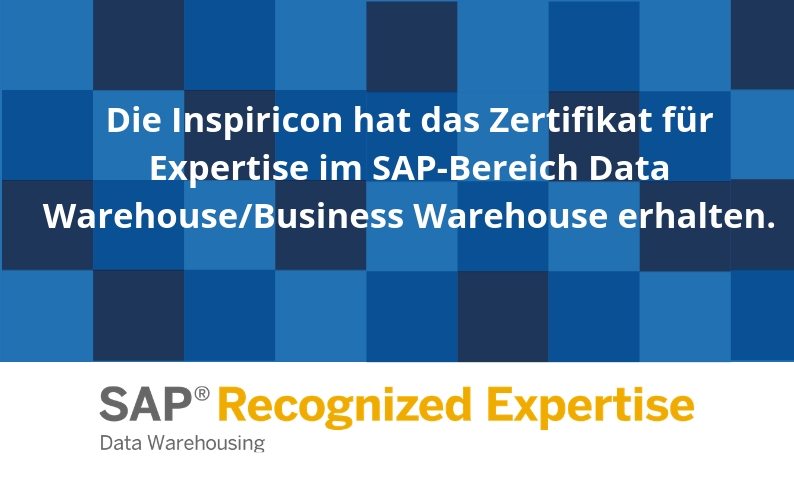 SAP zeichnet Inspiricon mit der Recognized Expertise für Data Warehousing aus!