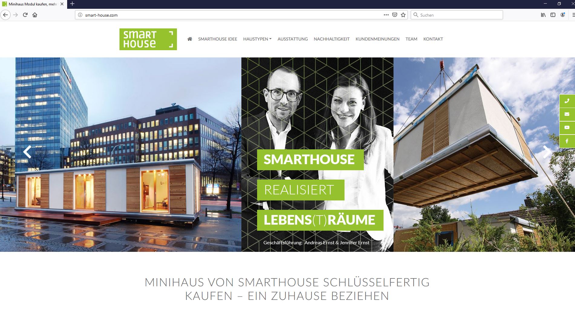 Containerhaus-Spezialist SmartHouse überzeugt mit neuem Internetauftritt