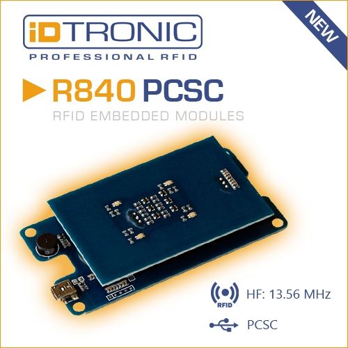 iDTRONICs Embedded HF RFID Reader Serie R840: All-in-One RFID OEM Lösung [NEUER PC/SC READER]