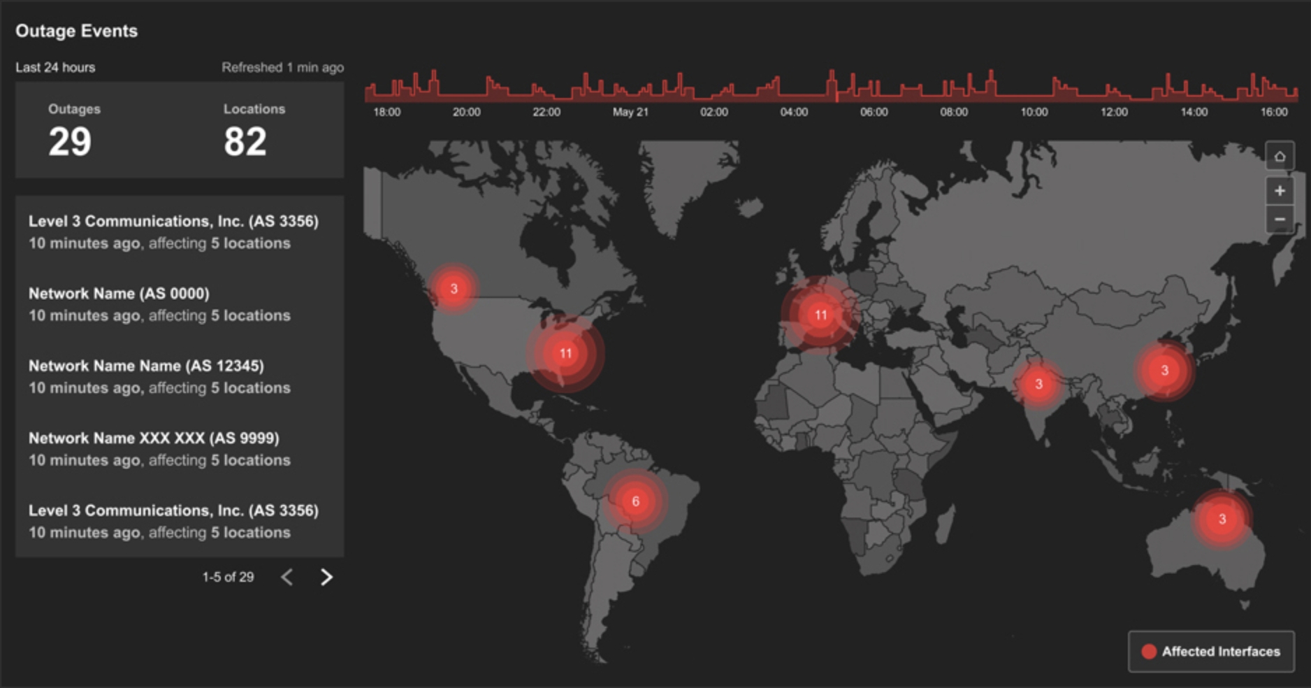 Weltweite Nutzung des Internets steigt:   ThousandEyes veröffentlicht interaktive globale Live-Karte zur Visualisierung von Internetausfällen
