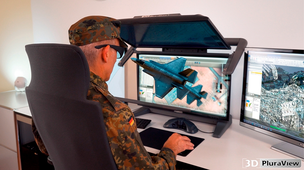 Stereoskopische Desktop-Monitore für den Militäreinsatz: Jetzt nach NATO-Standard abgeschirmt und verzont