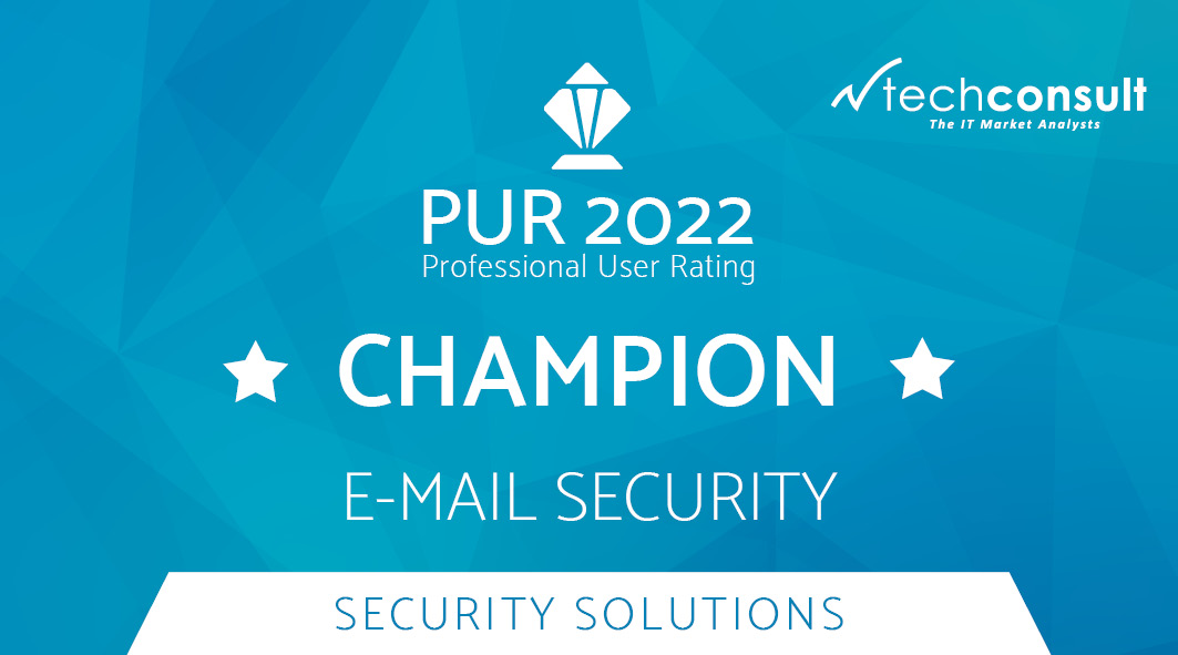 NoSpamProxy in unabhängiger Nutzerbefragung für E-Mail-Security zum fünften Mal Champion NoSpamProxy in unabhängiger Nutzerbefragung für E-Mail-Security zum fünften Mal Champion